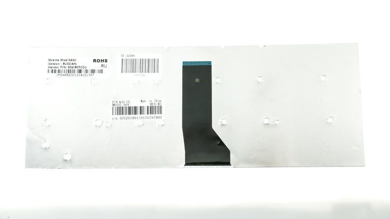 Клавіатура для ноутбука ACER Aspire 3830/4830 і TravelMate 3830/4755/4830 &mdash; RU-розкладка, чорна, без рамки, для Windows 7 106766 фото