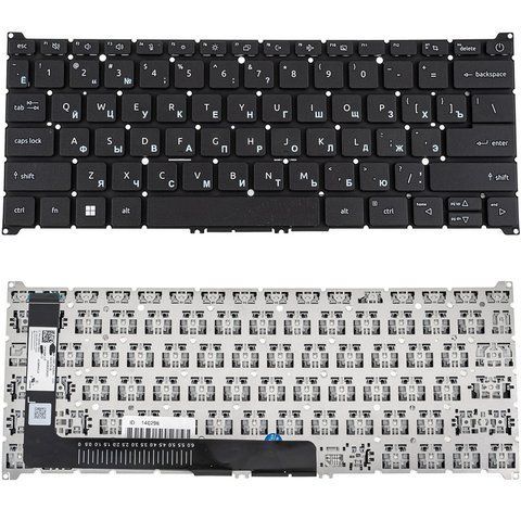 Клавіатура для ноутбука Acer (AS: A314-36, A314-42), розкладка RU, чорна, без рамки 107641 фото