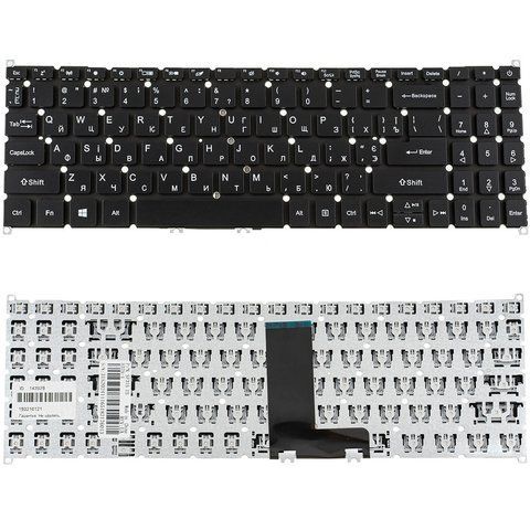 Клавіатура для ноутбука Acer Swift SF315-51 (SW: SF315-51), українська розкладка, чорна, без рамки 107672 фото