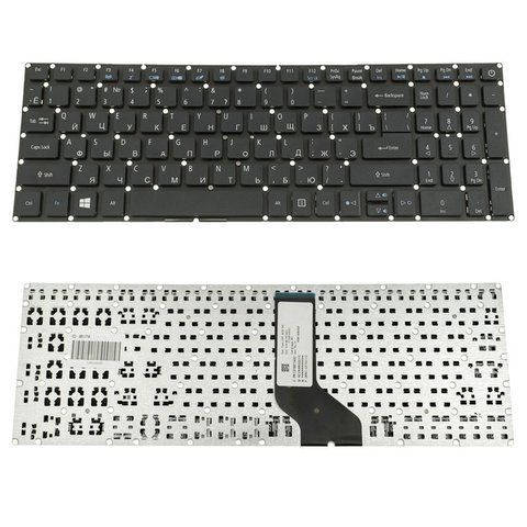 Клавіатура для ноутбука ACER E5-522 / E5-573, RU-розкладка, чорна, без рамки, Original 107197 фото