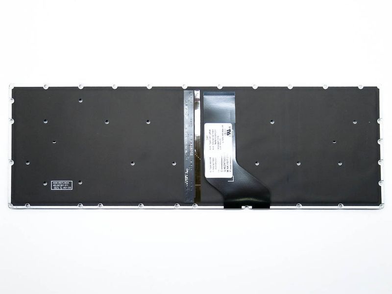 Клавіатура з підсвіткою для ноутбуків ACER Aspire E5-522, E5-573, E5-573T, E5-573G, E5-532G, E5-722, E5-772, V3-574G, A315, A515 &mdash; чорна, без рамки 110427 фото