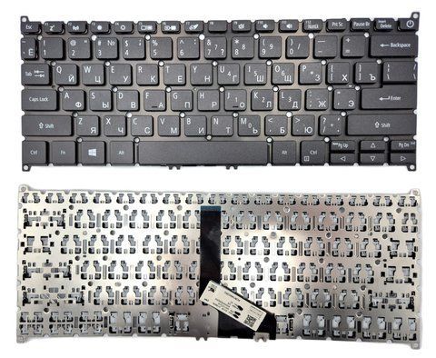 Клавіатура для Acer Swift 3 SF314-42/41/52/53/57/57G/59, Swift 5 SF514-52/52T/54G, S (RU, чорна) Original 125431 фото