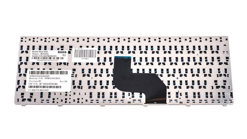 Клавіатура для ноутбуків Acer Aspire 5516, 5517, 5532, 5534, 5732, 5732Z та Acer eMachines E525, E625, E735 &mdash; чорна, розкладка RU 106747 фото